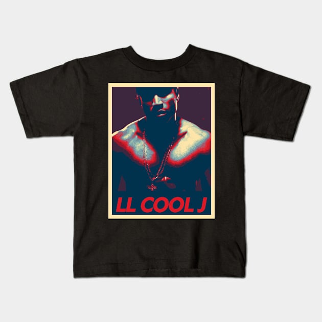 Pop Art Ll Cool J Kids T-Shirt by MuraiKacerStore